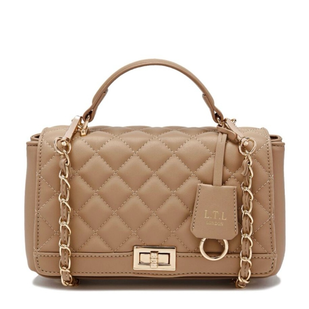 NWOT. LTL London top handle quilted shoulder bag.